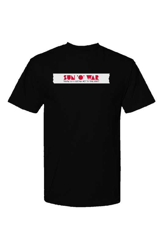 Sun O War T Shirt White Tape Red|Blk