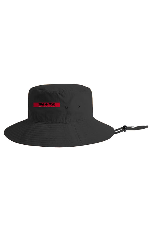 Sun O War Wide Brim Bucket Hat Red Tape- Certain Art to this