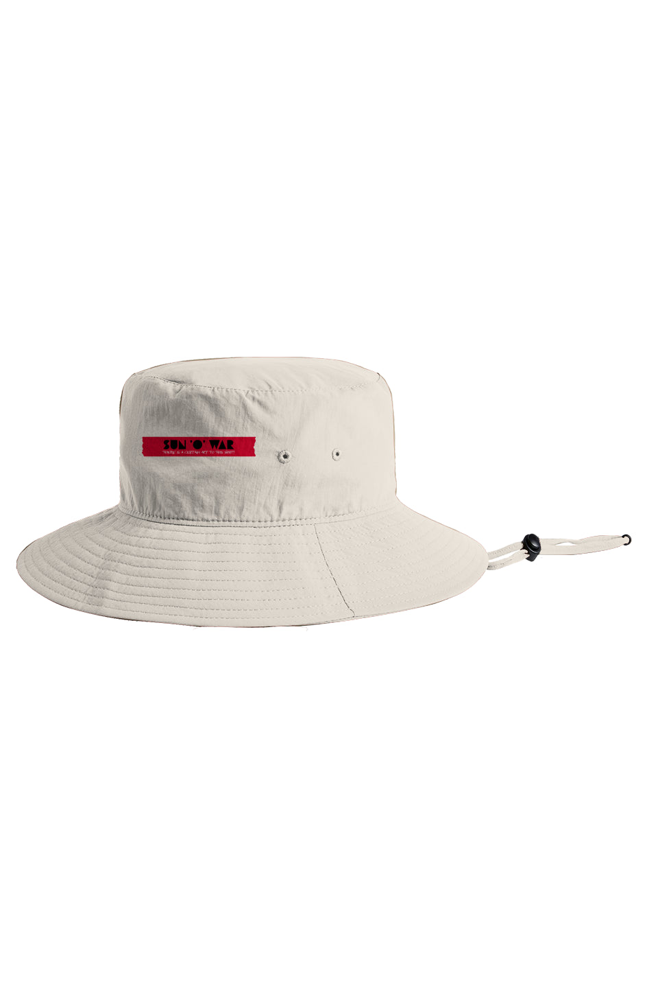 Sun O War Wide Brim Bucket Hat Red Tape- Certain Art to this